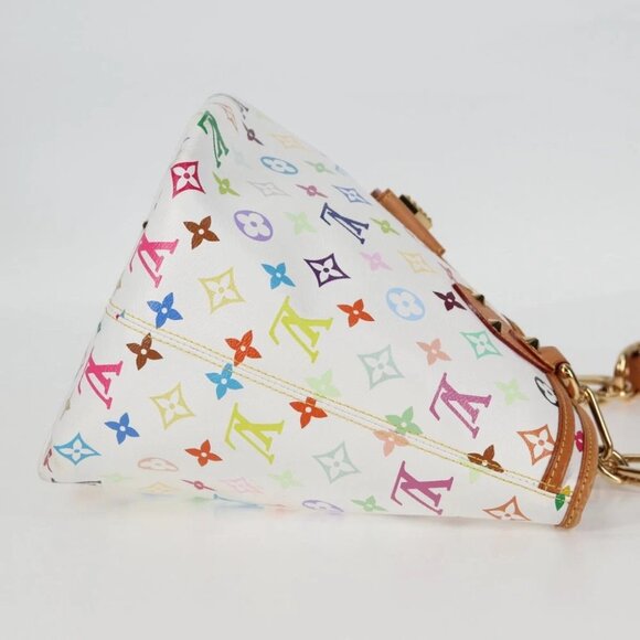 LOUIS VUITTON Monogram Multicolor Annie GM Tote Bag White M40303 LV Auth 123525V - Picture 8 of 15